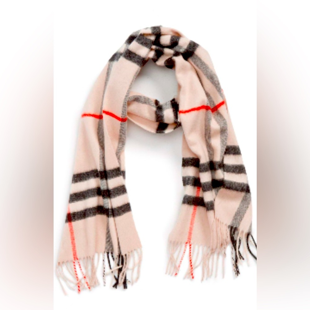 Burberry Giant Icon Check Cashmere Scarf